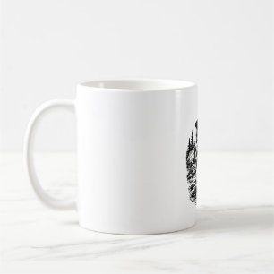Taza De Café Arte de grabado en madera de Beagle Scout Vintage 