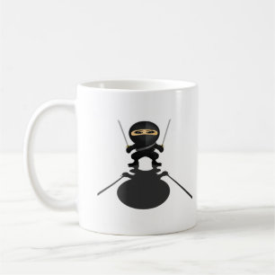 Taza De Café Arte de guerrero de anime ninja niño con katana du