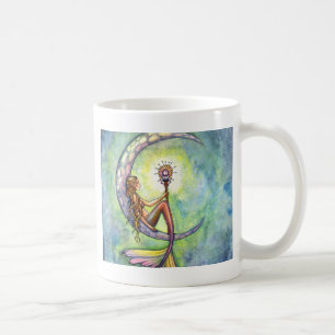 Taza De Café Arte de hadas de sirena de fantasía por Molly Harr