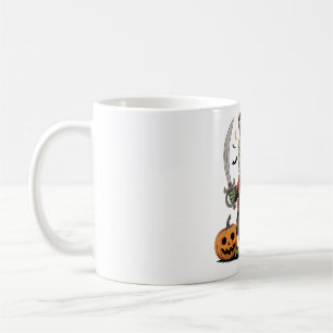 Taza De Café Arte de Halloween pirata de dragón con barba