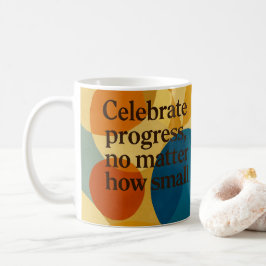 Taza De Café Arte de IA de cita motivacional de celebración