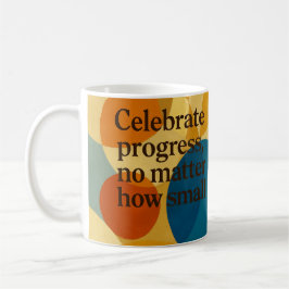 Taza De Café Arte de IA de cita motivacional de celebración