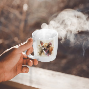 Taza De Café Arte de IA moderno Chihuahua
