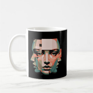 Taza De Café Arte de identidad humana en capas Observador Yo Ab