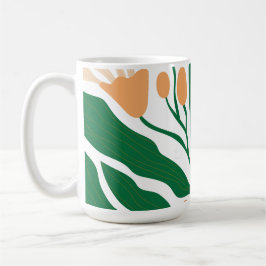Taza De Café Arte de ilustración floral