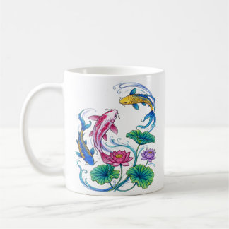 Taza De Café Arte de jardín de agua de estilo tradicional