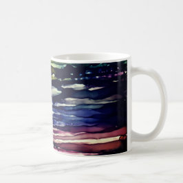 Taza De Café Arte de las "reflexiones onduladas" de Stephanie