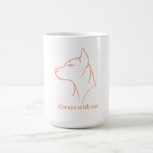 Arte de línea minimalista personalizado de Doberma
