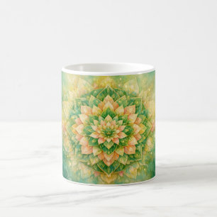 Taza De Café Arte de Mandala Floral Intrincado y Elegante