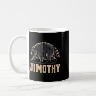 Taza De Café Arte de mapache Jimothy retro de los 80