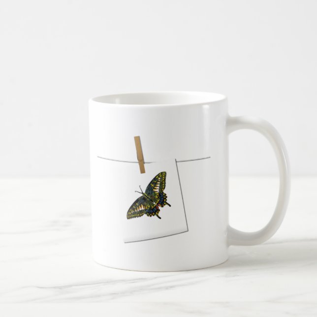 Taza De Café Arte de mariposa (Derecha)