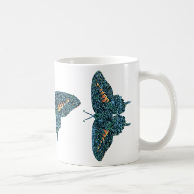 Taza De Café Arte de mariposa (Derecha)