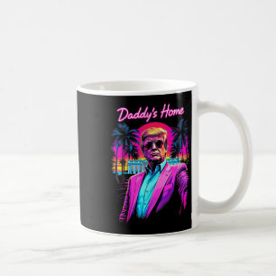Taza De Café Arte de meme divertido de Donald Trump Daddy's Hom