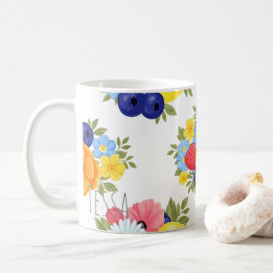 Taza De Café Arte de mezcla de frutas de verano con limón y fre