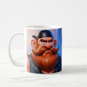 Taza De Café Arte de motociclista gruñón