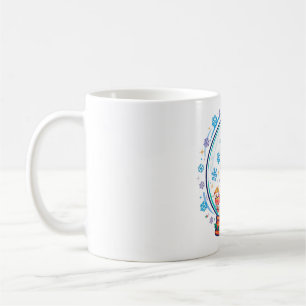 Taza De Café Arte de Navidad del Globo de Nieve de la Torre Eif