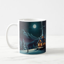 Taza De Café Arte de Navidades de Snowman caprichoso