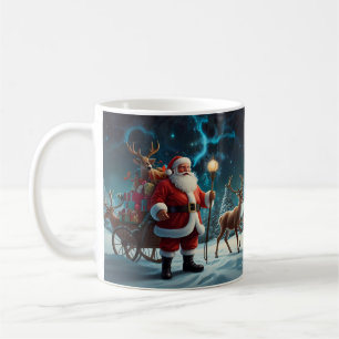 Taza De Café Arte de Navidades de Snowman caprichoso