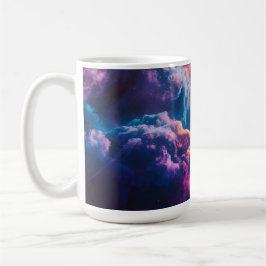 Taza De Café Arte de Nebulosa Espacial Abstracta - Cósmico Colo