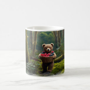 Taza De Café Arte de osito de peluche recogiendo bayas para niñ