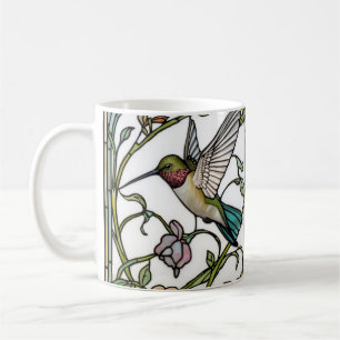 Taza De Café Arte de pájaro mosca elegante botánico boho chic