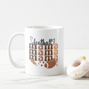 Taza De Café Arte de palabra Mama deportes de fútbol genial