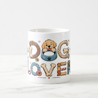 Taza De Café Arte de Palabras Amante de Perros 