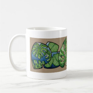 Taza De Café Arte de palabras de plantas