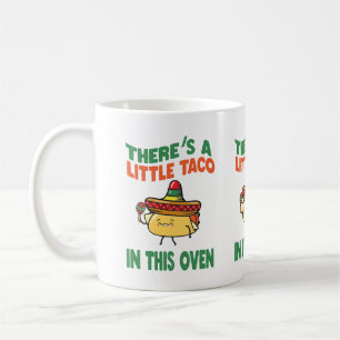 Taza De Café Arte de palabras divertidas de taco de bebé