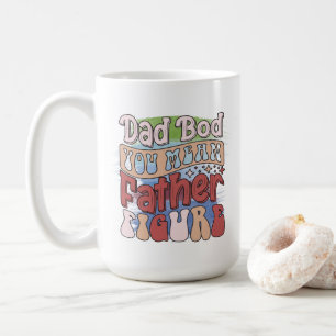 Taza De Café Arte de palabras divertidas y retro del cuerpo de