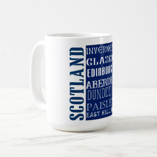 Taza De Café Arte De Palabras En El Metro De Escocia
