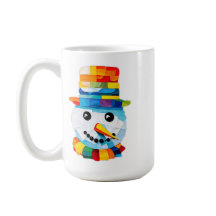 Arte de Papel de Seda de Muñeco de Nieve Colorido