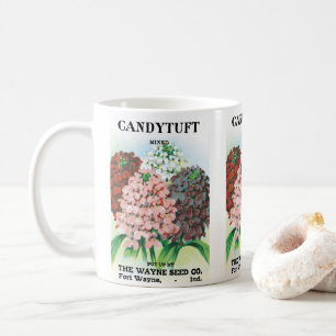 Taza De Café Arte de Paquete de Semillas Antiguas, Flores de Ja