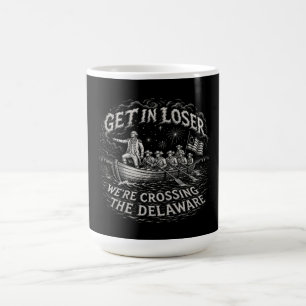 Taza De Café Arte de parodia de meme de George Washington Delaw