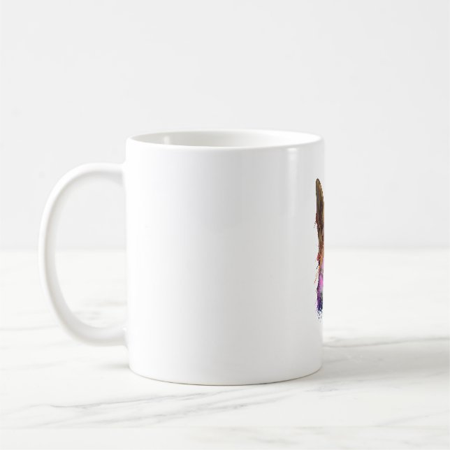 Taza De Café Arte de pastor alemán (Izquierda)