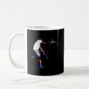 Taza De Café Arte de patinete de truco de sombra