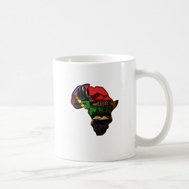 Taza De Café Arte de Patrimonio Africano - Una Fusión Cultural (Derecha)