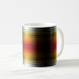 Taza De Café Arte de patrones de colores de campo de plasma de