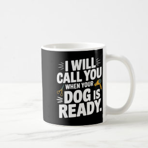 Taza De Café Arte de peluquero de perro genial para hombres y m