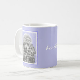 Taza De Café Arte de perro azul grisáceo de juguete en miniatur