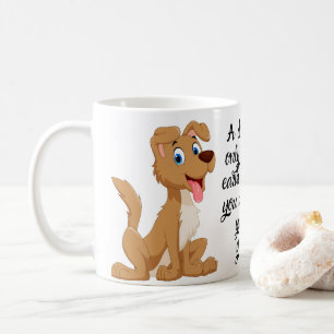 Taza De Café Arte de perro colorido y vibrante, para amantes de