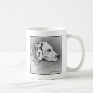 Taza De Café Arte de perro dálmata por Glenda S. Harlan