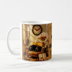 Taza De Café Arte de Perro Surrealista Sausage O’Clock Dreamtim