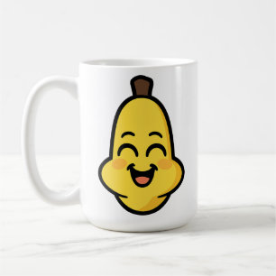 Taza De Café Arte de personaje Kawaii de Banini Banana lindo