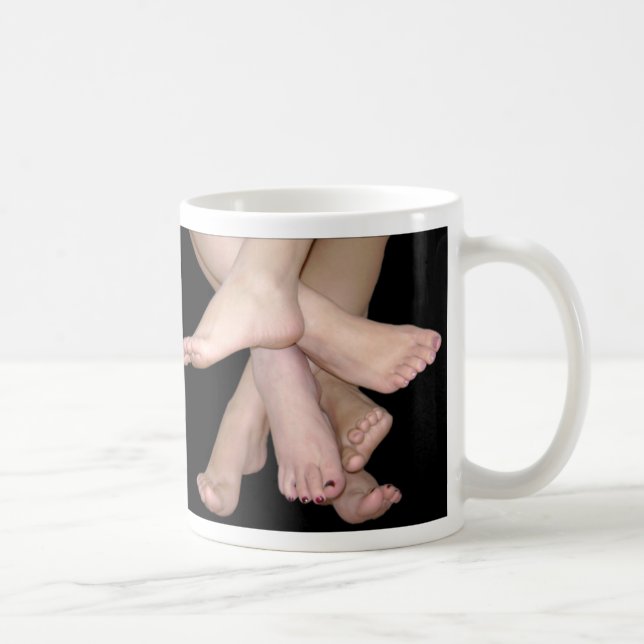 Taza De Café Arte de pies desnudos (Derecha)
