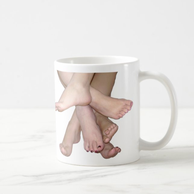 Taza De Café Arte de pies desnudos (Derecha)