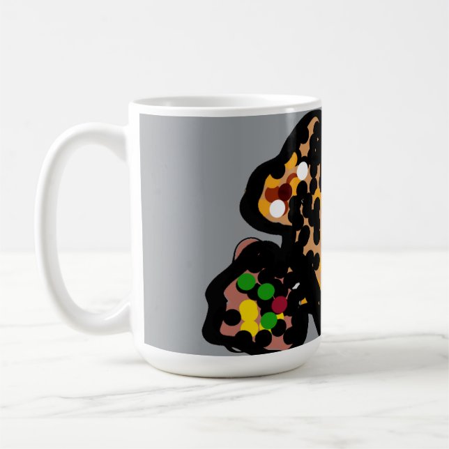 Taza De Café Arte de puntos de ardilla (Izquierda)
