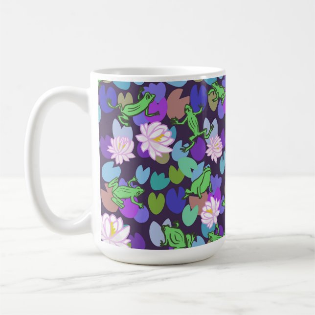 Taza De Café Arte de rana cutícula estética de rana trendy (Izquierda)
