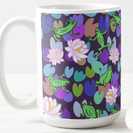 Taza De Café Arte de rana linda estética de rana trendy