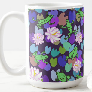 Taza De Café Arte de rana linda estética de rana trendy